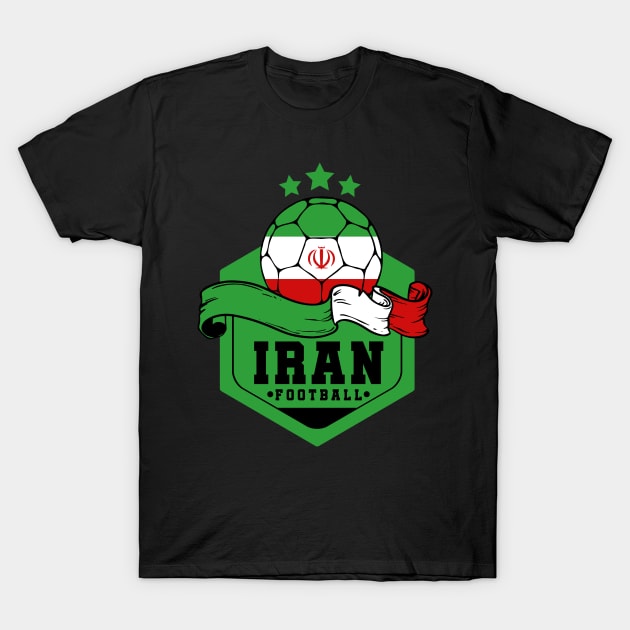 Iran Football T-Shirt by footballomatic